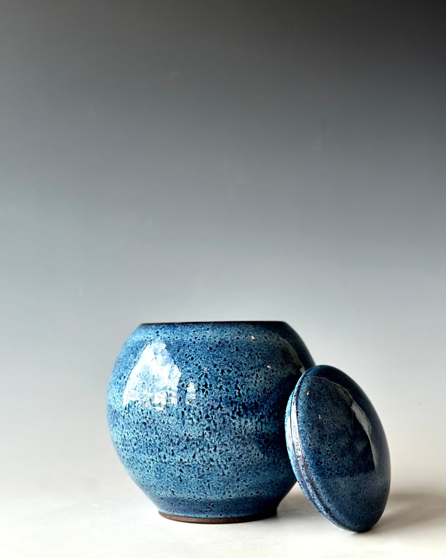 Lidded Jar in Blue