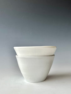 Serving Bowls White and Blue by Ayla Lovell