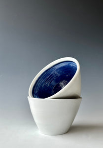 Serving Bowls White and Blue by Ayla Lovell