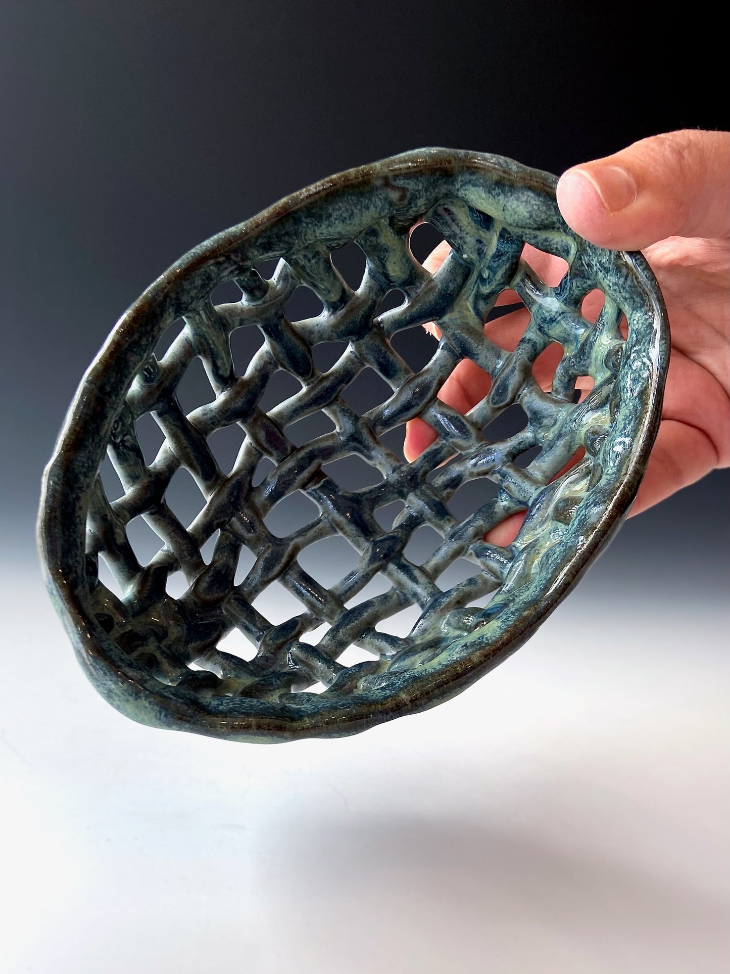 Netted Berry Dish by Robin Sission